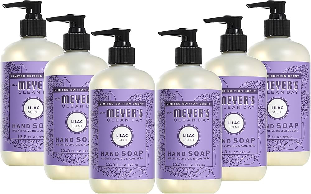 MRS. MEYER'S CLEAN DAY Liquid Hand Soap Lilac, 12.5 OZ (Pack - 6) | Amazon (US)