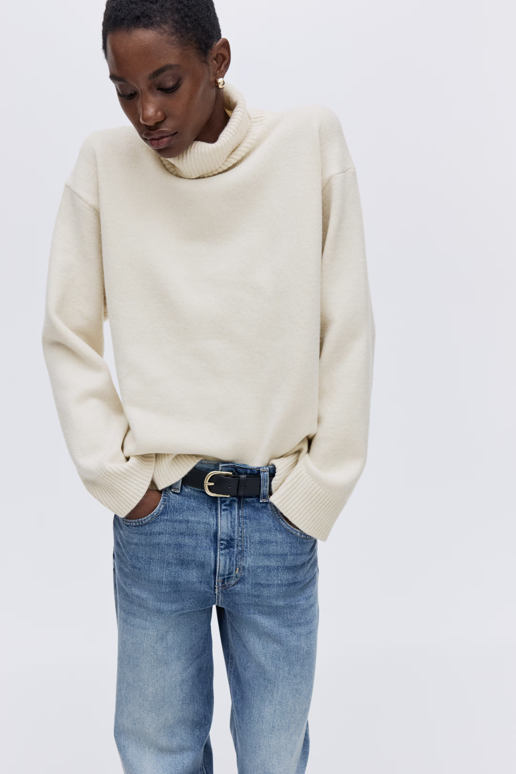 Loose-Fit Turtleneck Sweater | H&M (US + CA)