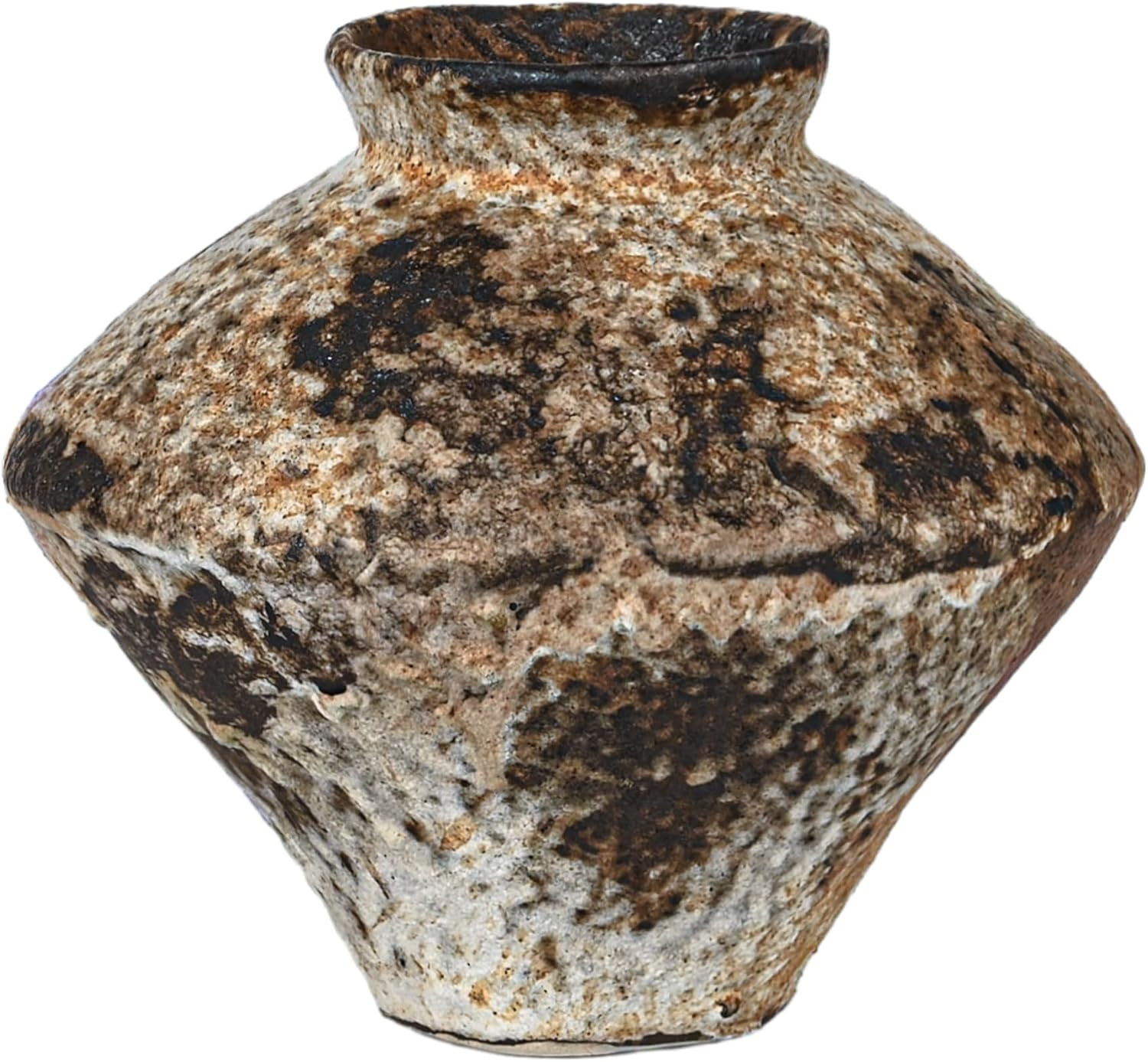 Ceramic Rustic Vase, Farmhouse Vase, Pottery Vase, Vintage Flower vase, Terra Cotta Vase for Home... | Amazon (US)