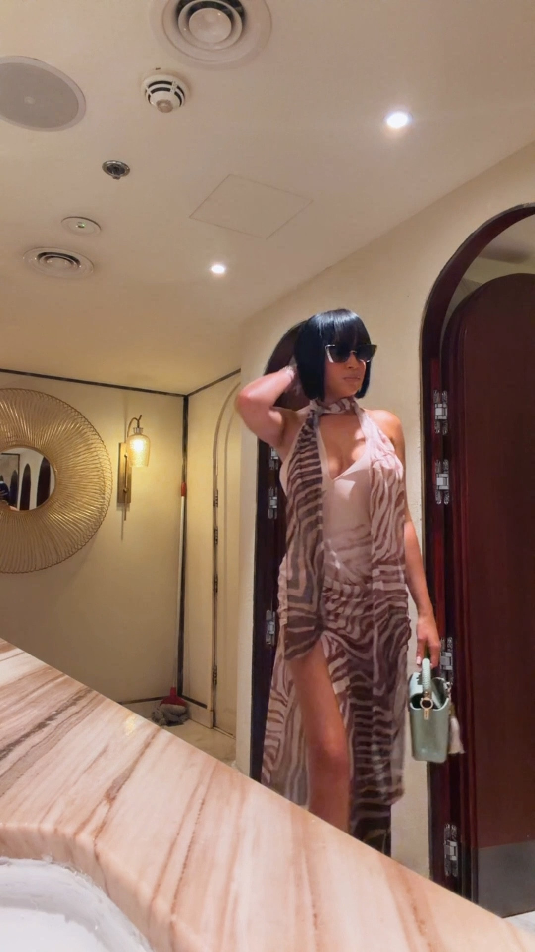 I love a cute sexy dress with animal print on it.. Wearing a size: XXS