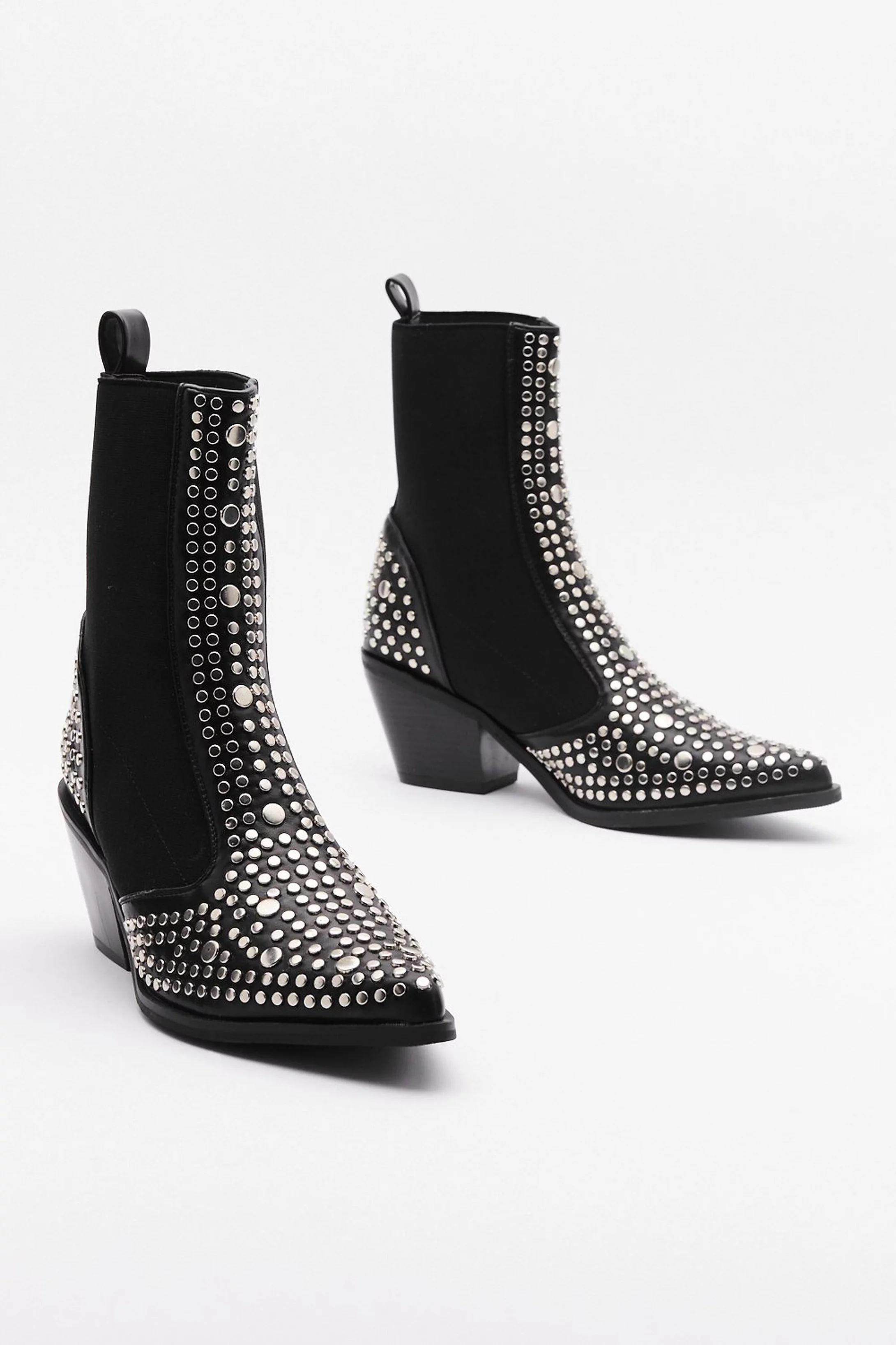 Western Studded Chelsea Boots | Nasty Gal (US)