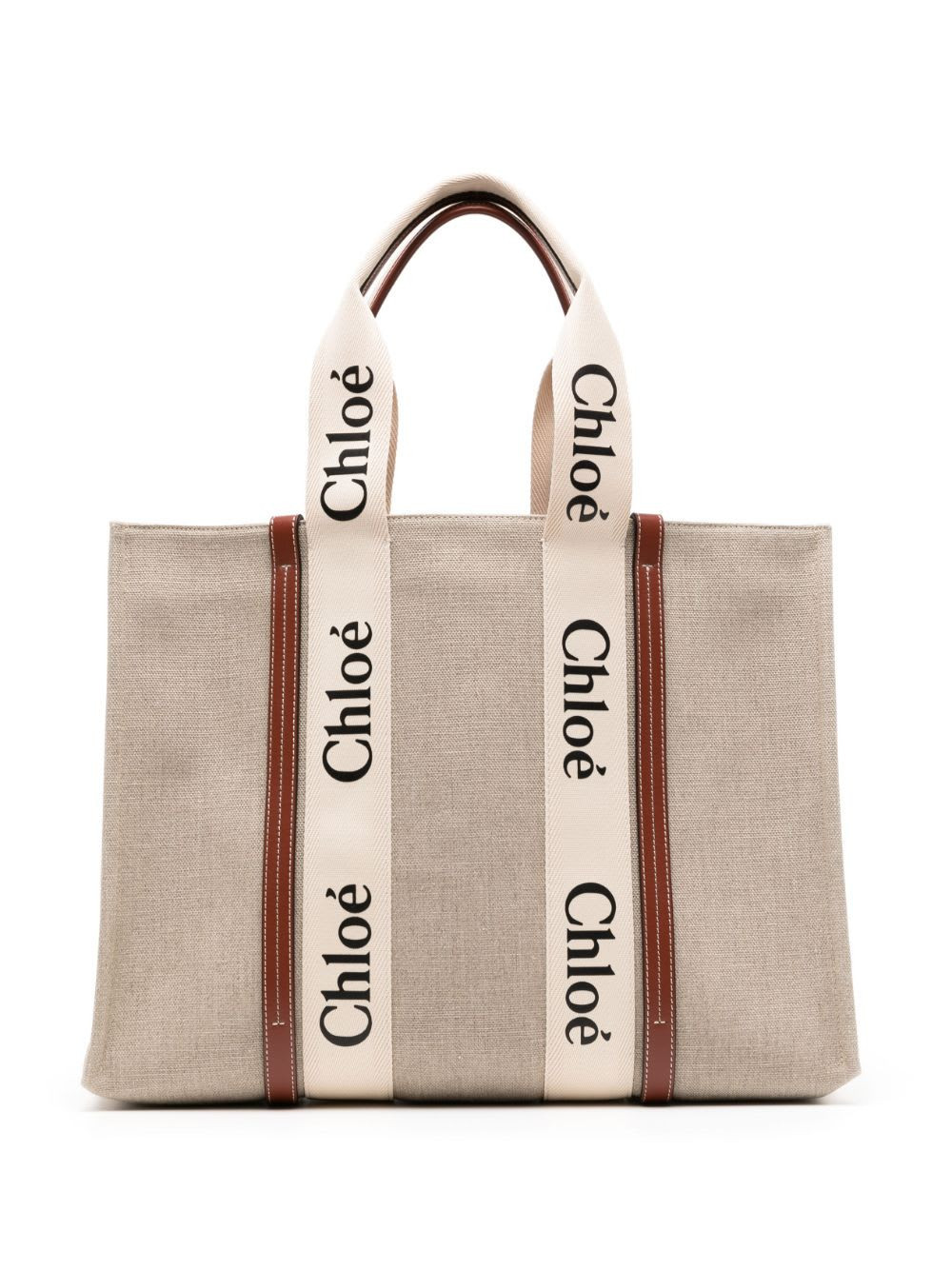 Chloé Women's Tote Bag Woody In Lino | Shop Simon