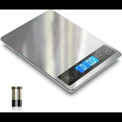 Nicewell Food Scale, 22Lb Digital Kitchen Scale Weight Grams And Oz For Cooking Baking, 1G/0.1Oz Precise Graduation, Stainless Steel And Tempered Glas | Wayfair North America