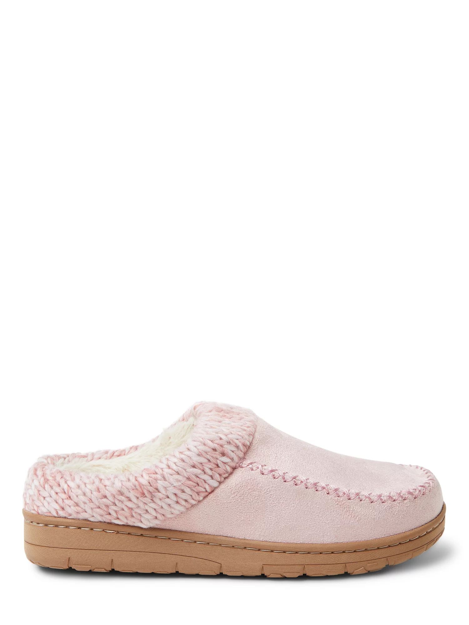 Dearfoams Cozy Comfort Women's Moc Toe Clog Slippers - Walmart.com | Walmart (US)