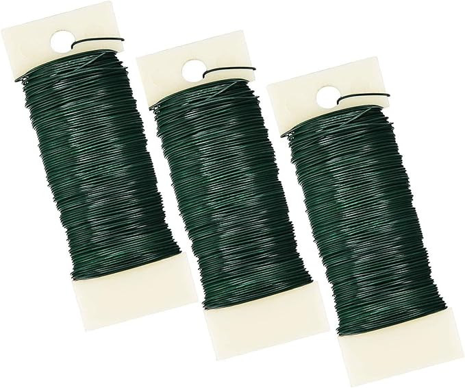 BEADNOVA Floral Wire 114 Yards Paddle Wire 22 Gauge Florist Wire Wreath Wire for Wreath Making Cr... | Amazon (US)
