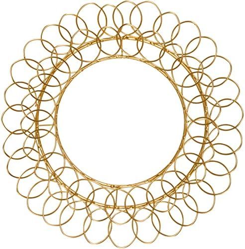 One Holiday Way 18-Inch Large Elegant Rustic Gold Metal Wire Wreath Christmas Card Holder - Hangi... | Amazon (US)