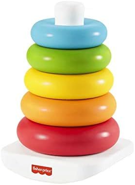 Fisher-Price Rock-a-Stack, Classic Ring Stacking Toy Made from Plant-Based Materials for Babies Ages | Amazon (US)
