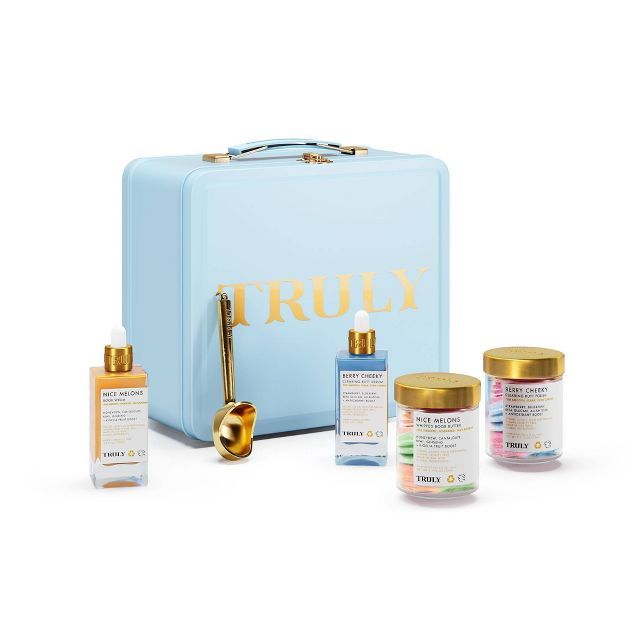 TRULY Blue Tin Bath and Body Gift Set - 2.6oz/4ct - Ulta Beauty | Target