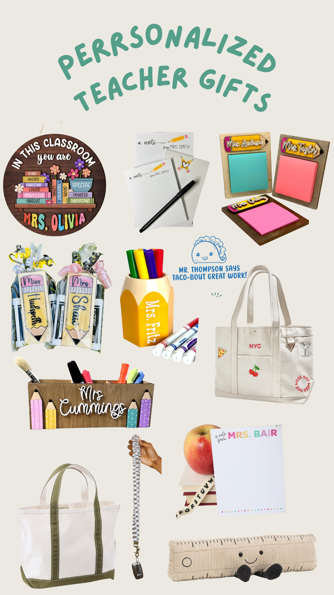Personalized Teacher Gifts! 

 #LTKGiftGuide #LTKHoliday #LTKFindsUnder100