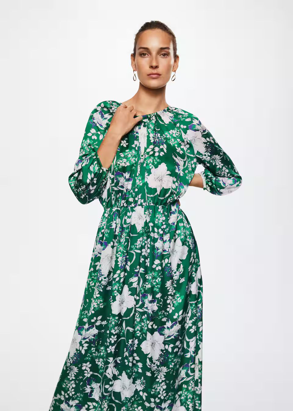 Flower print dress | MANGO (US)