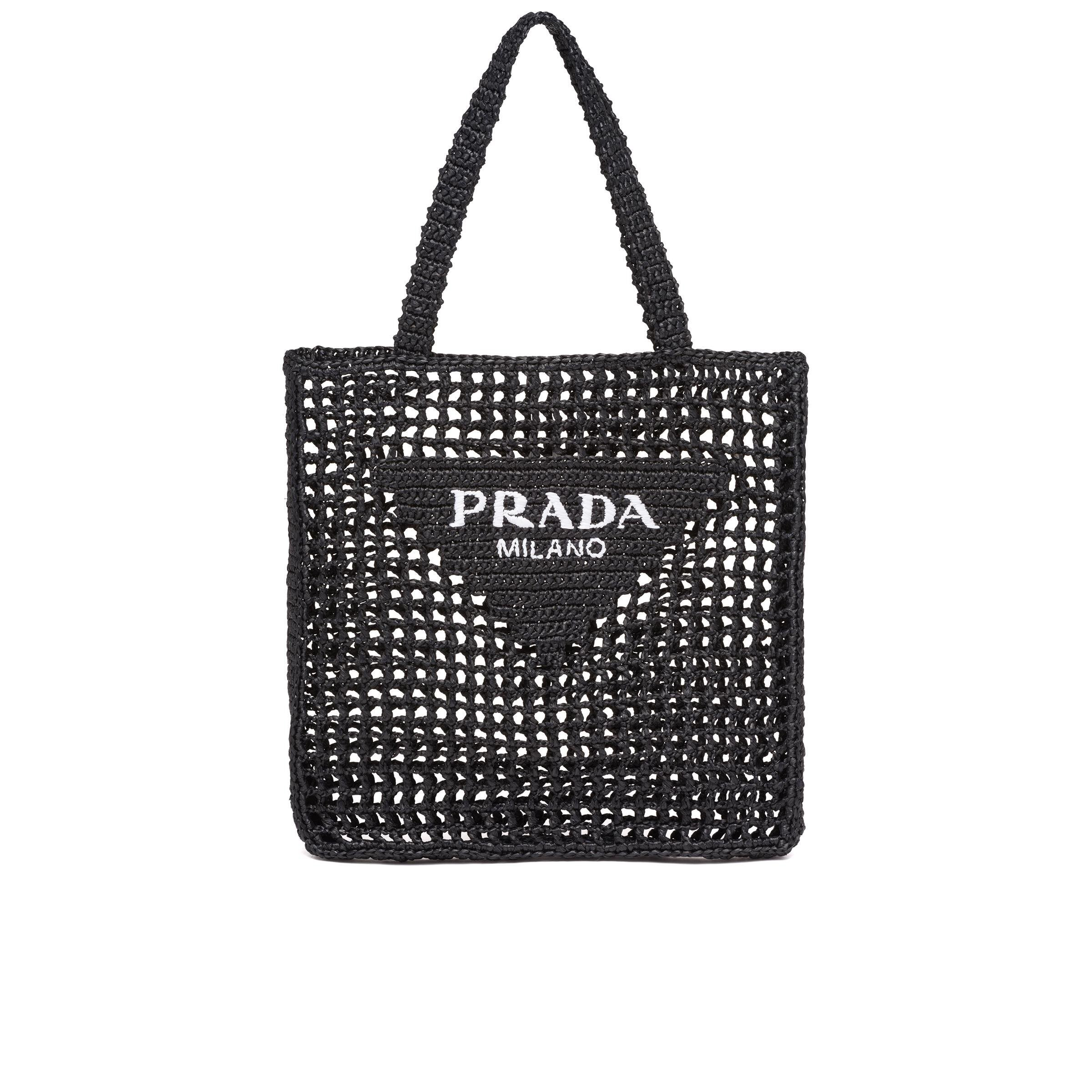 Raffia Tote Bag Women Black | THE YES
