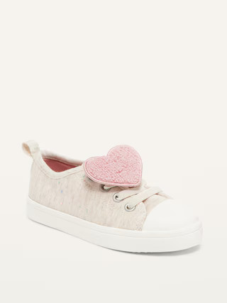 Unisex Heart-Patch Jersey Sneakers for Toddler | Old Navy (US)