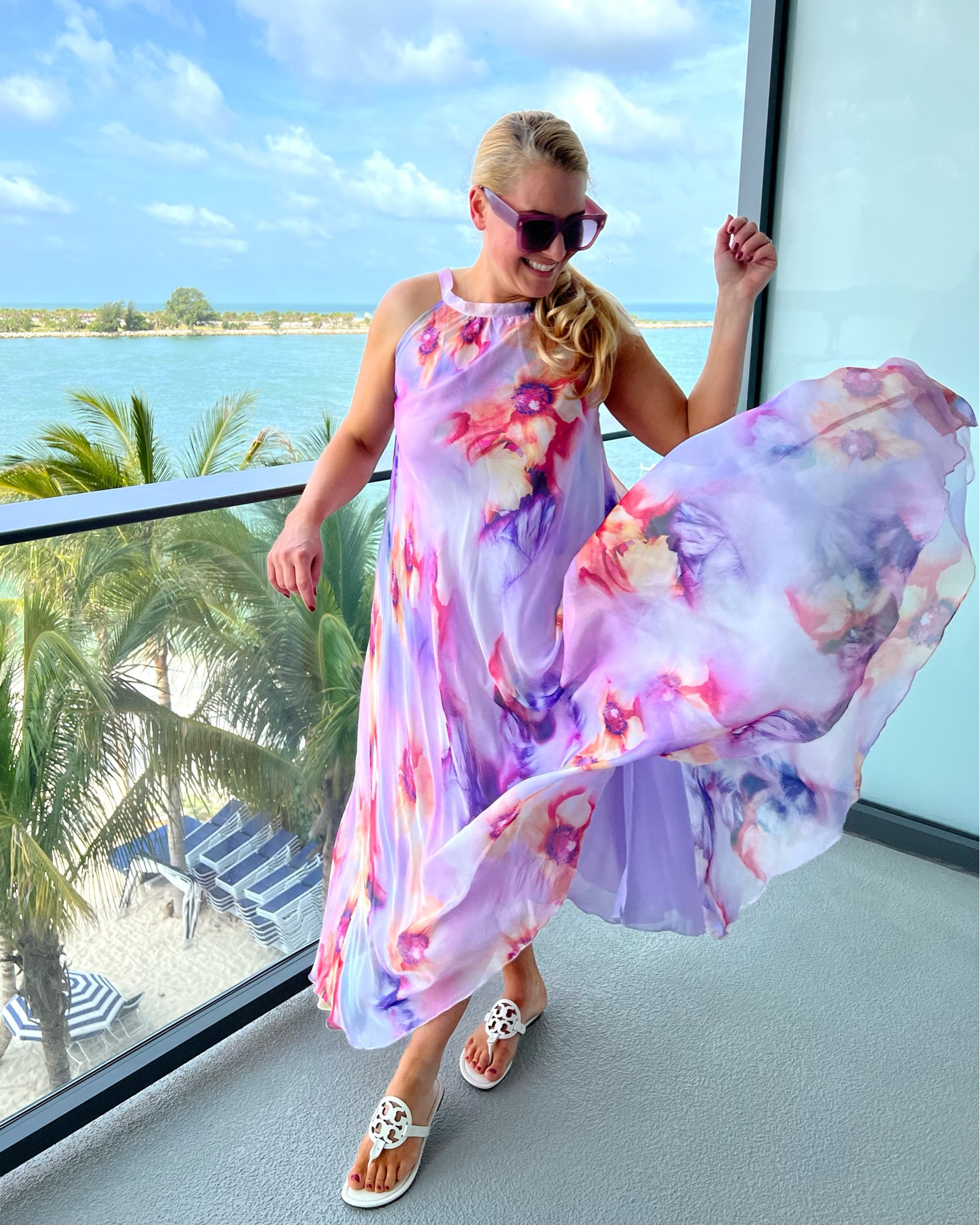 👗BEACH WEDDING GUEST DRESS: Love the flowy chiffon fabric and this view from the JW Marriott Clearwater Beach Resort & Spa.

💜This dress is lightweight and has an inside lining. Pair it with matching sunglasses and Tory Burch sandals for a more casual beach resort look. Wearing a large and fits true to size.

#weddingguestdress #beachresort

@amazonfashion @toryburch @jtstjtst11 @jwmarriottclearwaterbeach

#LTKWedding #LTKTravel #LTKSwim