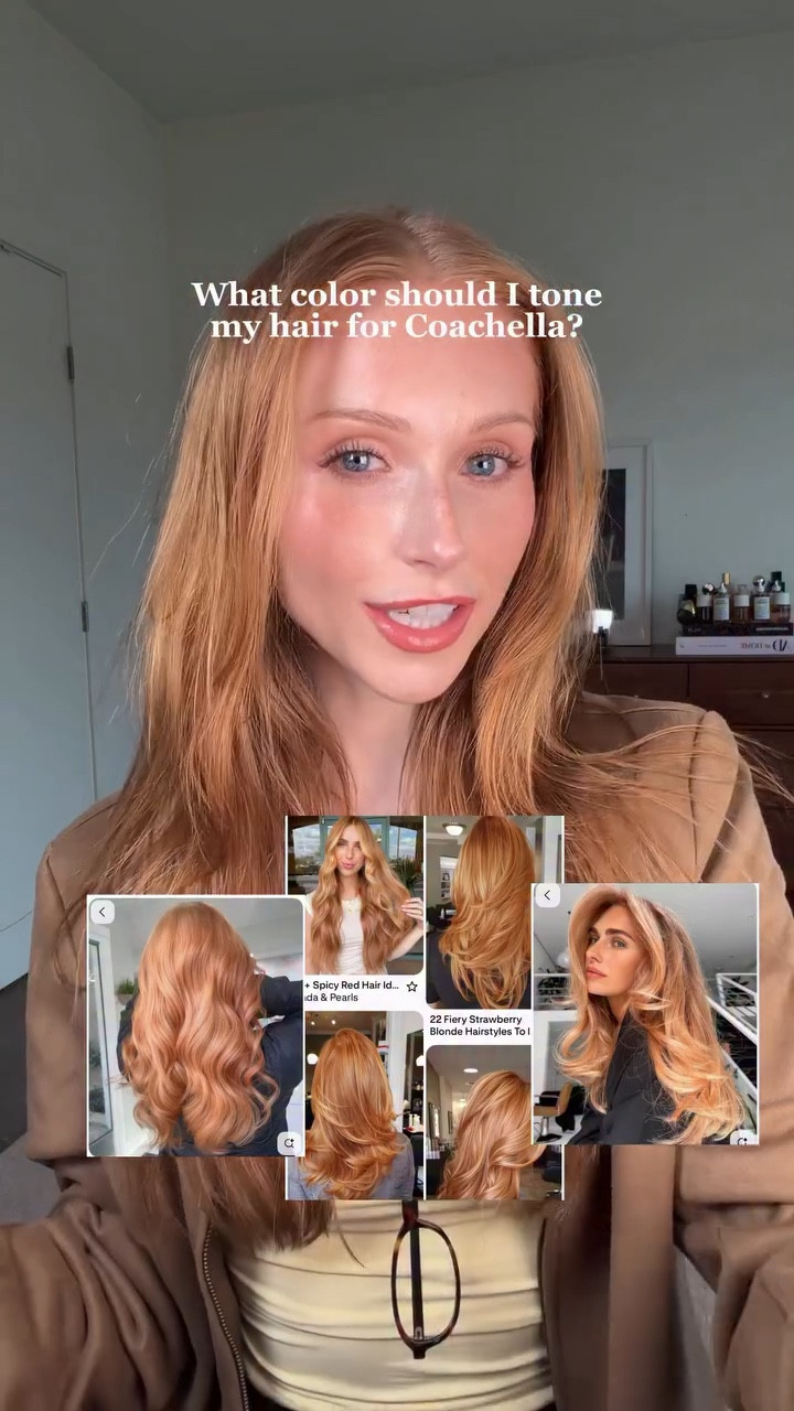 - 1st year professionally done in a salon
- 2nd year DPhue copper crush (I used A LOT and left it on for a long time) 

The rest are glosses I’ve tried, and some peach ones I’m looking at getting for Coachella this year 🍑 