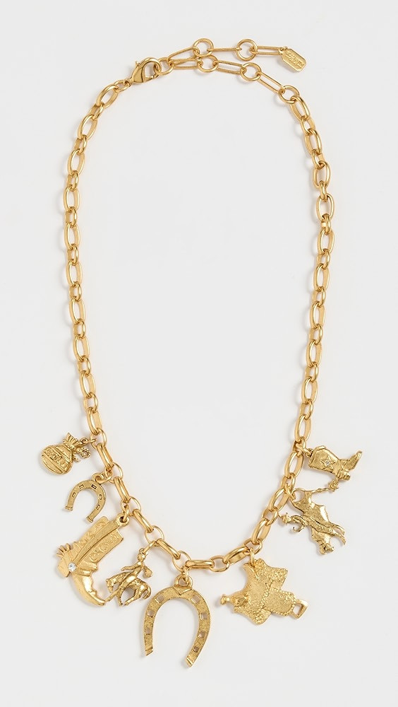 Cowboy Necklace, Elizabeth Cole, Gold Jewelry, Western Accessories  | Shopbop