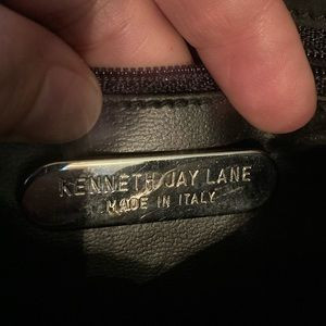 Kenneth Jay Lane vintage black suede bag with rhinestone embellishment | Poshmark