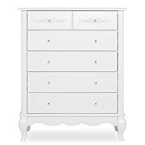 Evolur Aurora 6 Drawer Tall Chest - Winter Frost | Target