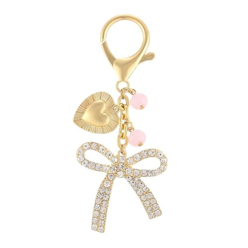 Madison Tyler Bow Cute Keychains for Women | Bag Charms for Handbags | Gold Plated Purse Charms for Handbags Decor Backpack Bag Trendy | Amazon (US)