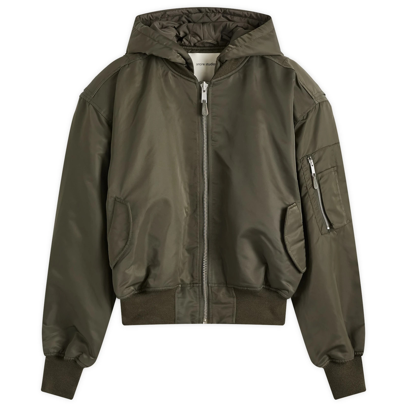 Entire Studios Women's Hooded Broad Bomber Jacket Jade | END. Clothing