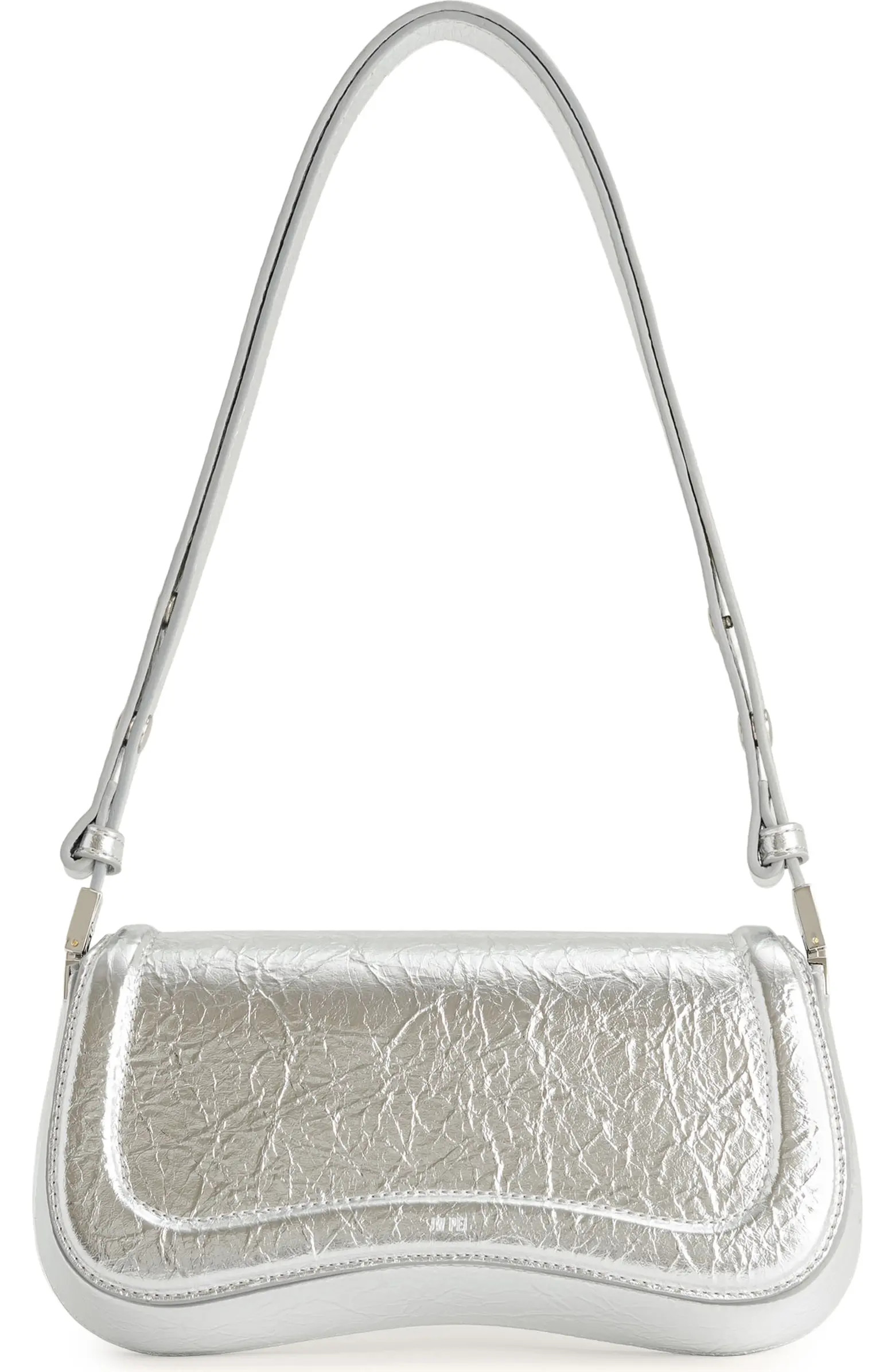 Joy Metallic Faux Leather Shoulder Bag | Nordstrom