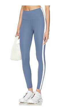 Splits59 Clare Rigor High Waist 7/8 Legging in Steel Blue & White from Revolve.com | Revolve Clothing (Global)