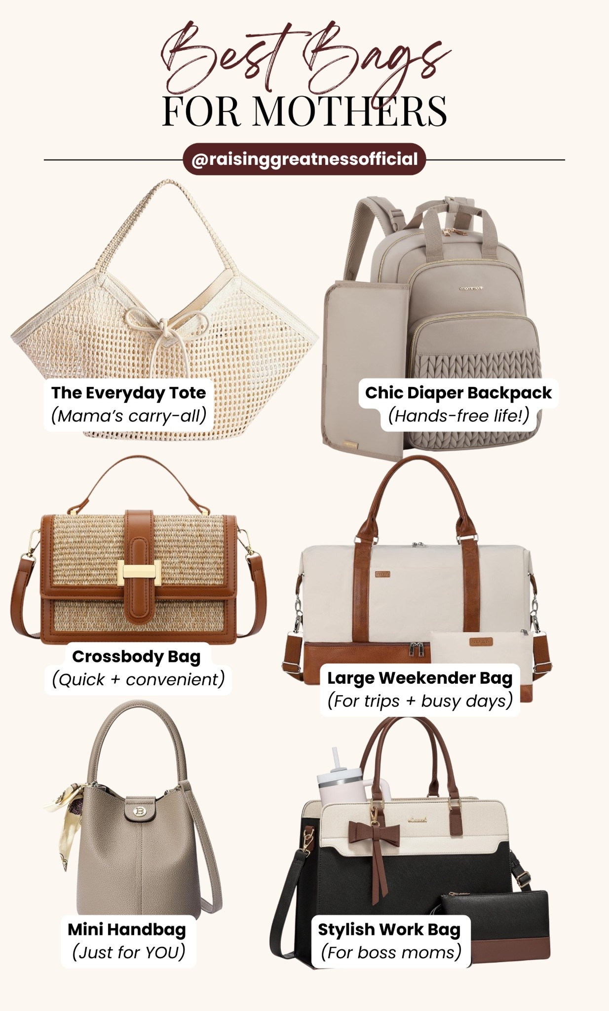 Hey ~ Hey Sunshines, the right bag can truly make mama life easier 💛 from everyday totes to chic backpacks, these picks are functional, stylish, and made for everything you carry ☀️

#momlife #bagsformoms #whatsinmybag #momstyle #functionalstyle #everydaybag #momessentials #raisinggreatness #stylefinds #pinterestfashion

#LTKMothersDay #LTKootd #LTKSeasonal