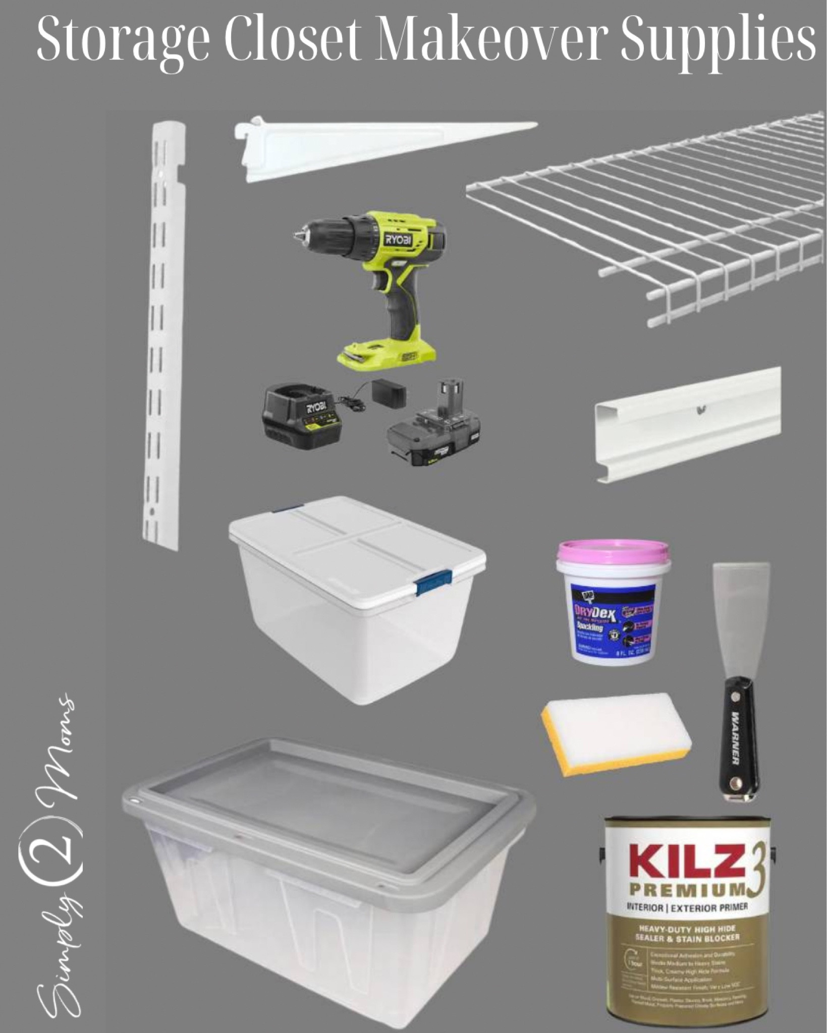 Everything needed to give your closet a transformation and get organized after the holidays! Affordable adjustable wire shelving with large clear bins give you efficient storage. #storagecloset #closetmakeover #getorganized

#LTKunder50 #LTKsalealert #LTKhome