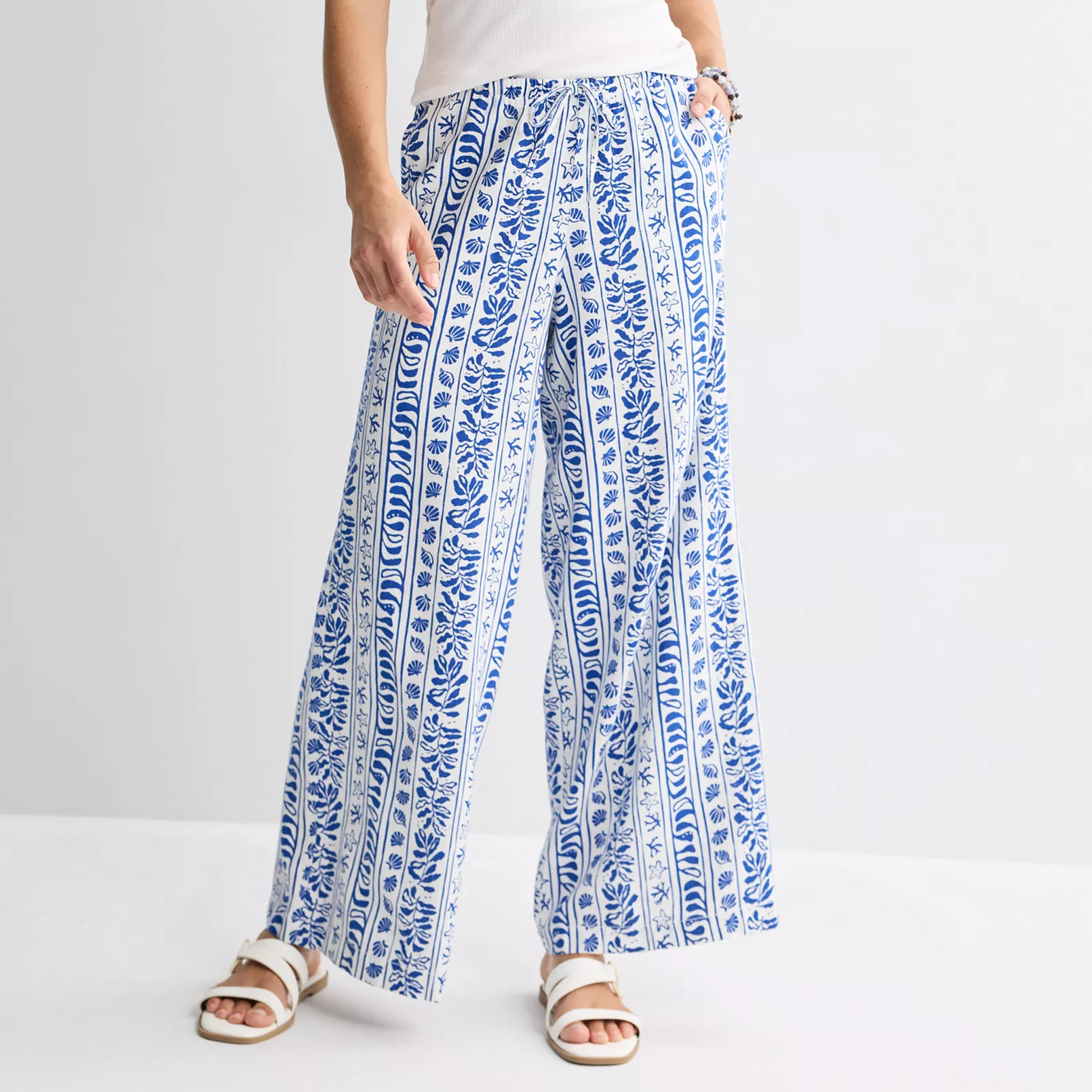 Women's Sonoma Goods For Life® Mid Rise Linen Pants | Kohl's