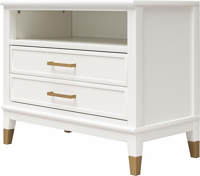 CosmoLiving by Cosmopolitan Westerleigh Wide Nightstand, White | Amazon (US)