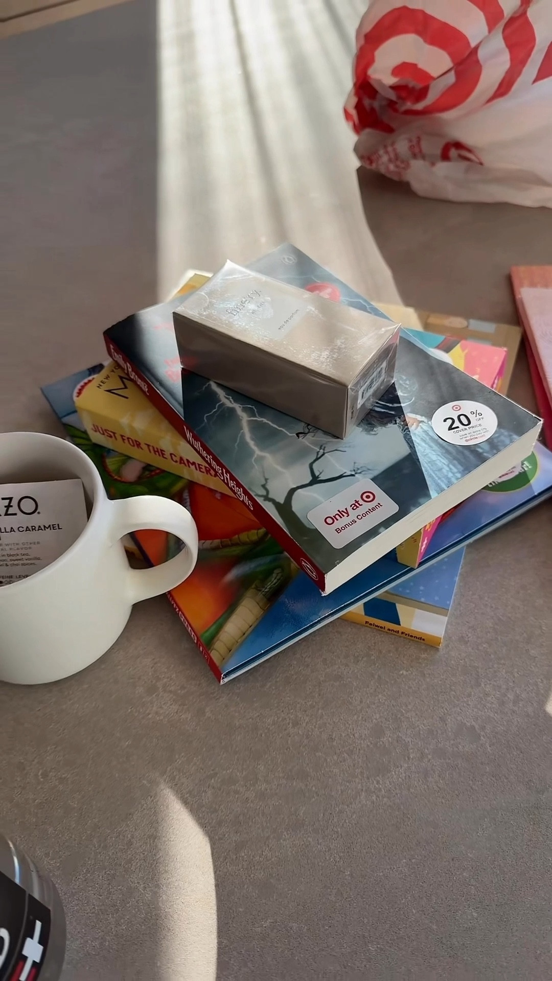 #ad Partnered with @Target 🤍 cozy gift idea: trending BookTok titles + a cute mug + tea. Easy gifts for friends and the girls 📚

commenT: BOOKS for a DM to shop or head to my @shop.ltk!
-first line in my bio✨

 #TargetBooks #TargetPartner #Target books. Gift idea. Gifts. Cozy gifts. Reading. BookTok. 


#LTKstorytime #LTKHome #LTKKids