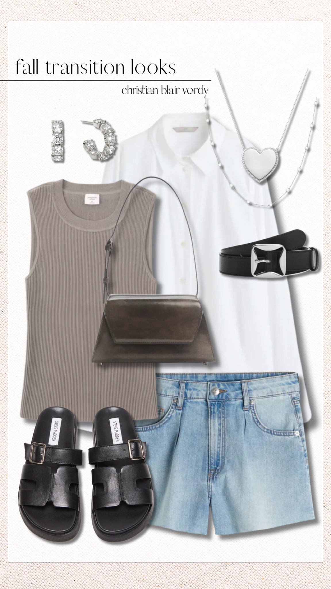 Fall Transitional Outfits 

#christianblairvordy 

#fall #transitional #fallwardrobe #denim #dupe #slides #styletip #buttondown #ltkfind

#LTKitbag #LTKfindsunder100 #LTKSeasonal