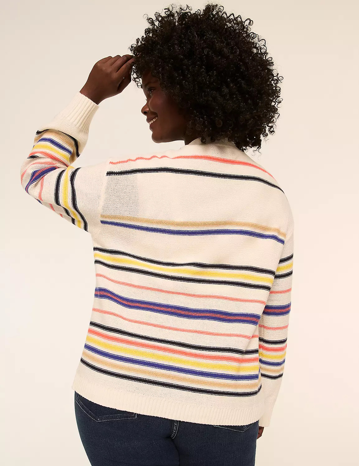 Open-Front Striped Cardigan | Lane Bryant (US)