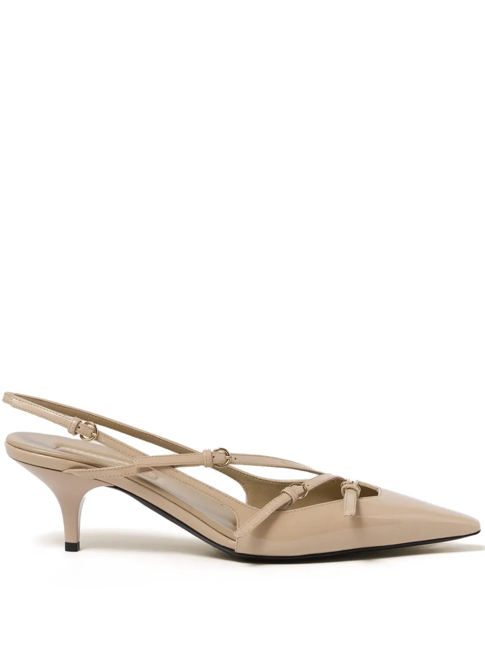 Miu Miu buckle-detail Slingback Pumps  - Farfetch | Farfetch Global