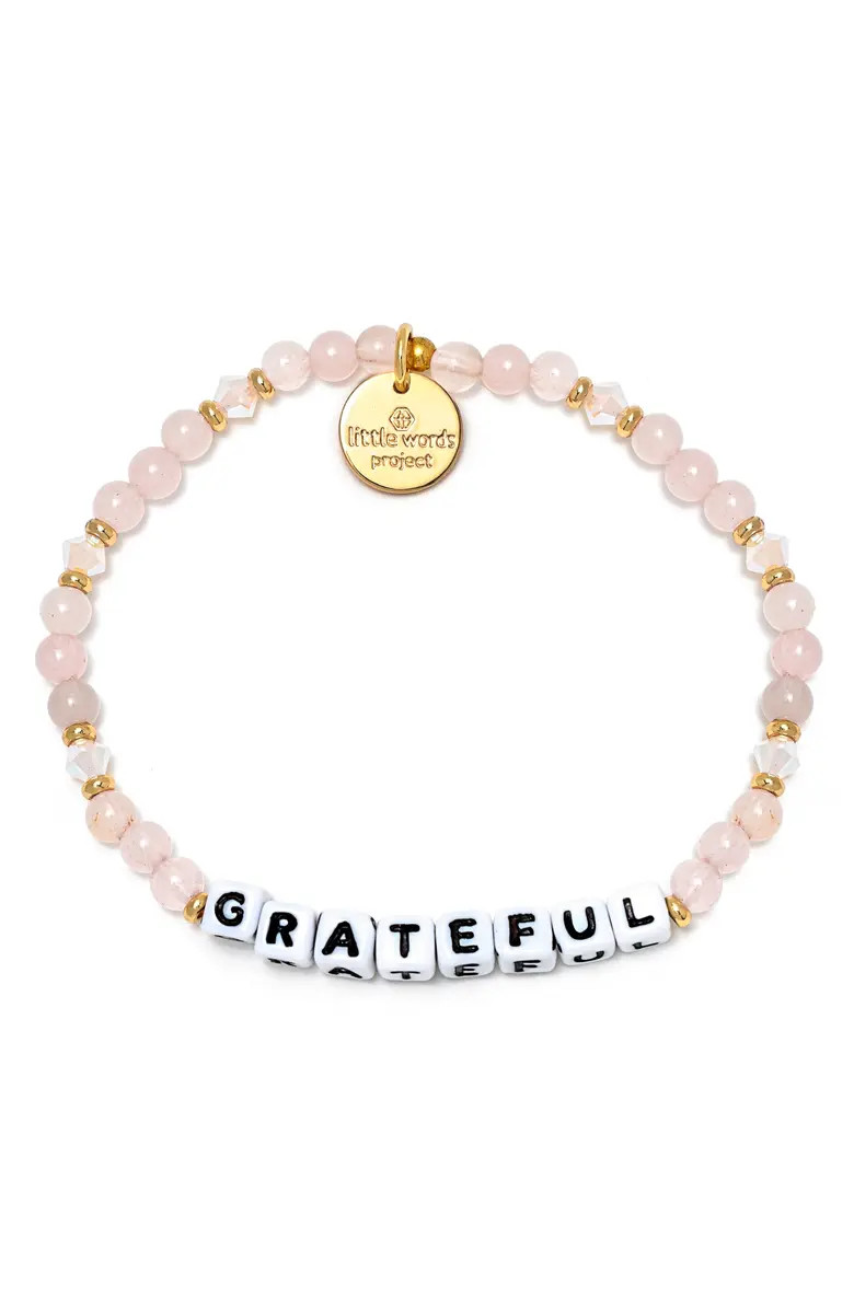 Little Words Project Grateful Beaded Stretch Bracelet | Nordstrom | Nordstrom