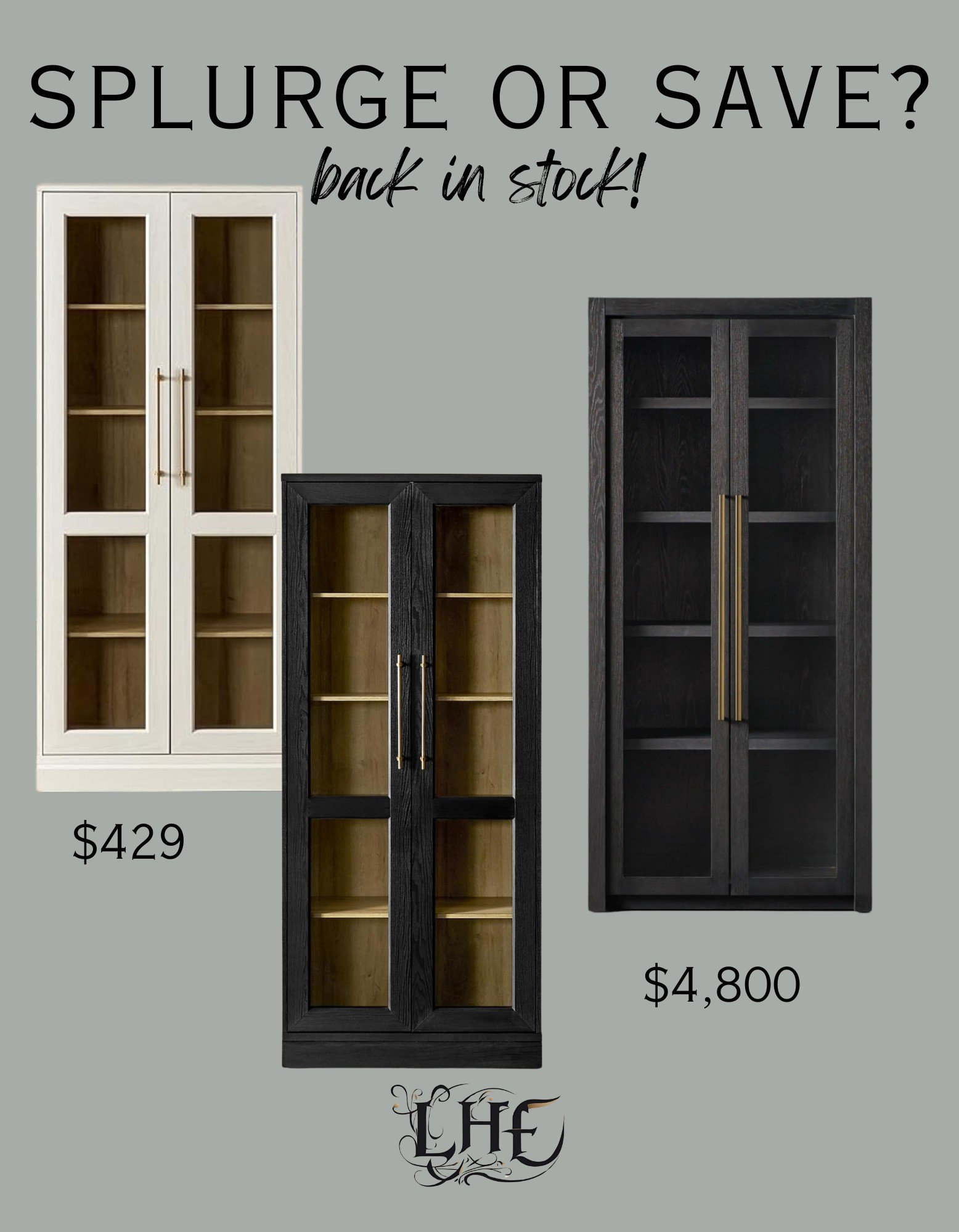 Such a good look for less! Shop by clicking the thumbnails below 👇... arhaus, designer inspired, arhaus cabinet, arhaus dupe, splurge or save, save vs splurge, save or splurge, save vs splurge, splurge, cabinet, display cabinet, curio cabinet, designer inspired, designer look for less, modern farmhouse, affordable furniture, affordable living room 

#LTKStyleTip #LTKHome #LTKWatchNow