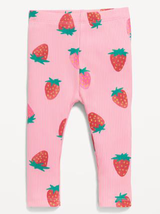 Printed Rib-Knit Leggings for Baby | Old Navy | Old Navy (US)
