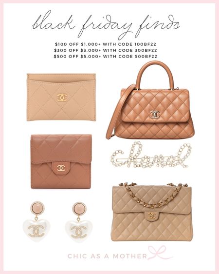 Pre-loved classic Chanel handbags  and accessories discounted for Black Friday. 
.
.
.
Chanel brooch, Chanel bag, Chanel earrings, Chanel card holder, Chanel quilted beige 

#LTKsalealert #LTKitbag #LTKGiftGuide