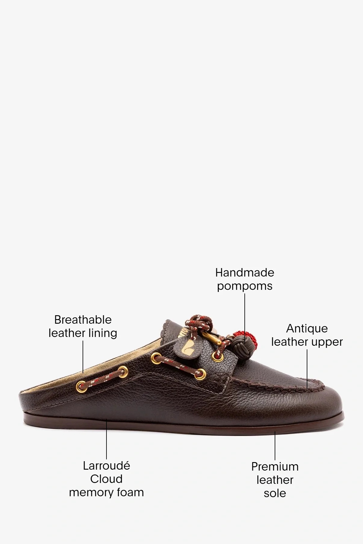 Cyprus Mule Ivory Leather | Larroude