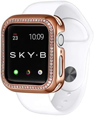 SKYB Halo Protective Jewelry Case for Apple Watch Series 1, 2, 3, 4, 5, 6, SE Devices - Rose Gold... | Amazon (US)