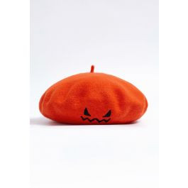 Wicked Pumpkin Beret Hat in Orange | Chicwish