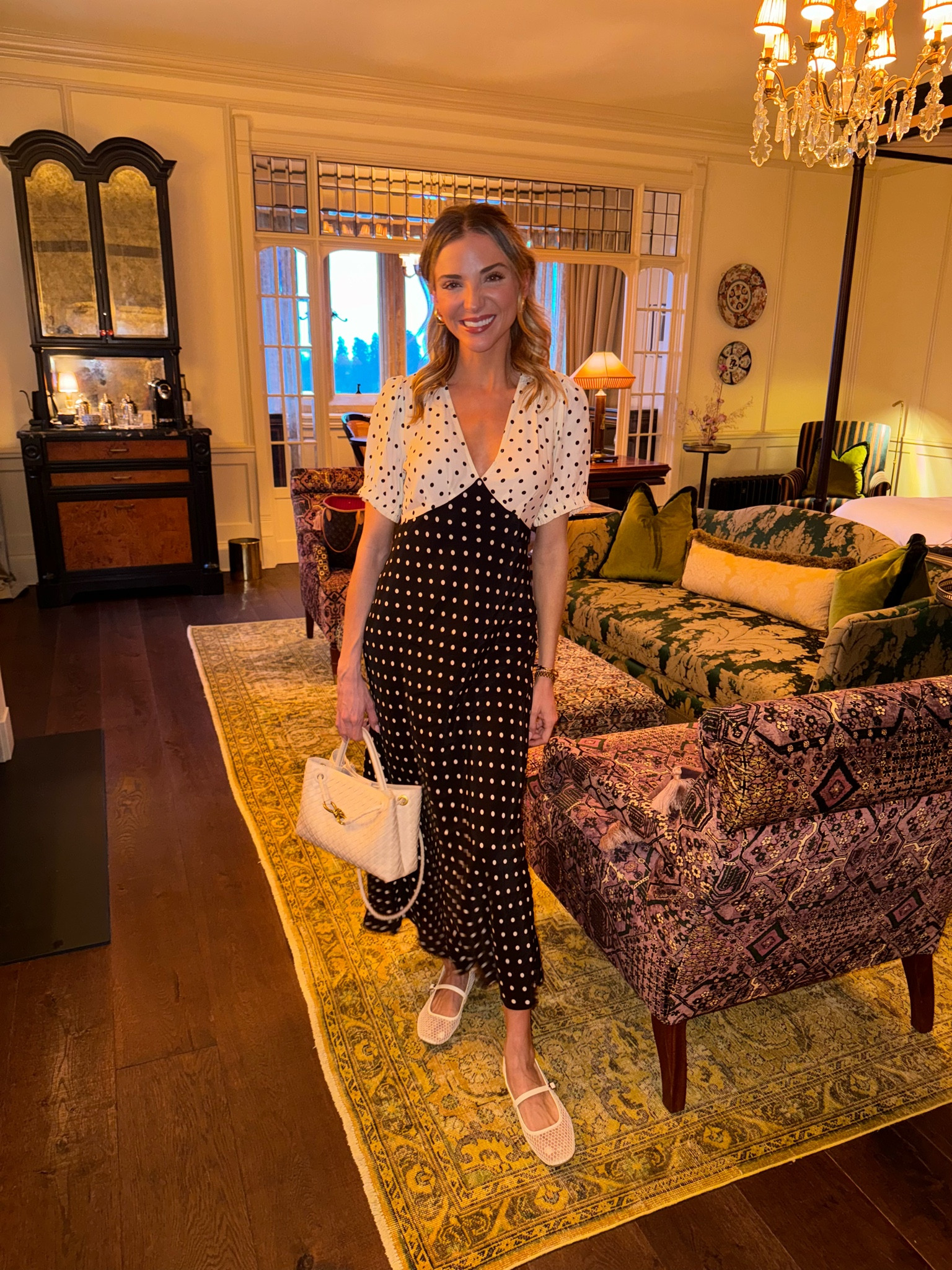 London outfit — polka dot maxi dress and mesh flats. Size small for dress 

#LTKspring #LTKsummer #LTKtravel