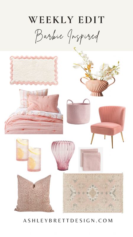 The Barbie decor edit! 

#kidsdecor, pink decor, Barbie decor, Barbie, home decor, nursery, girl bedroom, vase, pink chair 

#LTKFind #LTKhome #LTKSeasonal