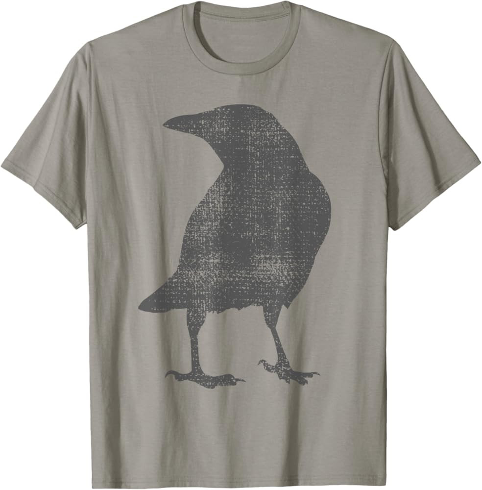 Crow Blackbird Raven Bird Vintage T-Shirt | Amazon (US)