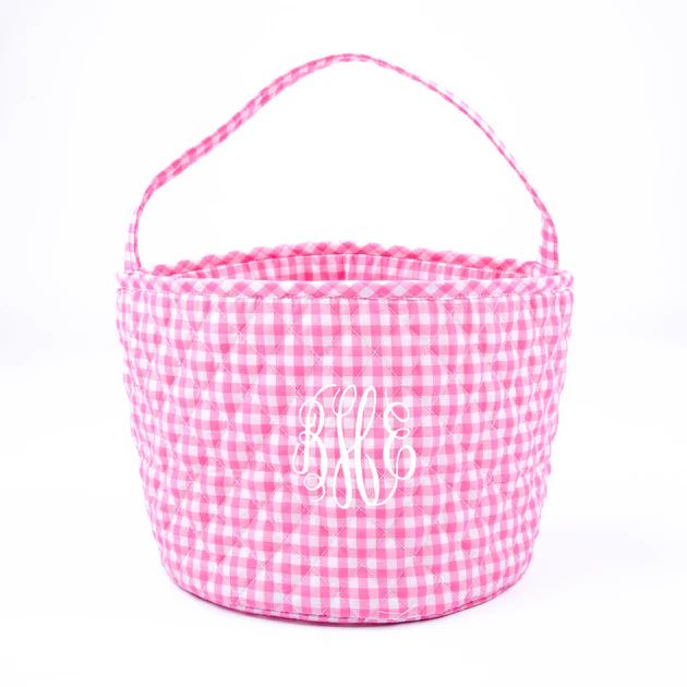 Easter Basket Pink Gingham | Classic Whimsy