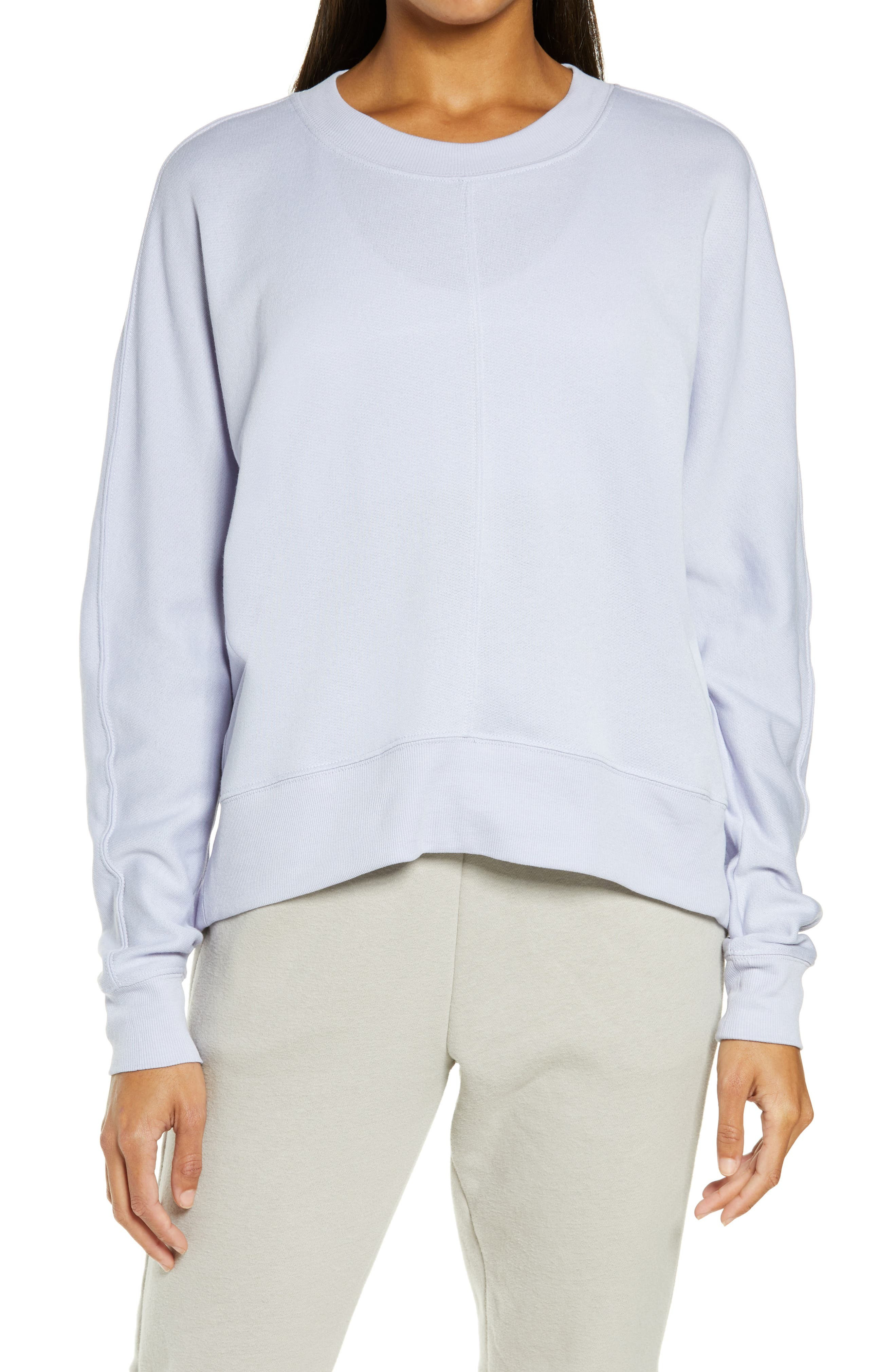 Carey Crew High/Low Sweatshirt | Nordstrom