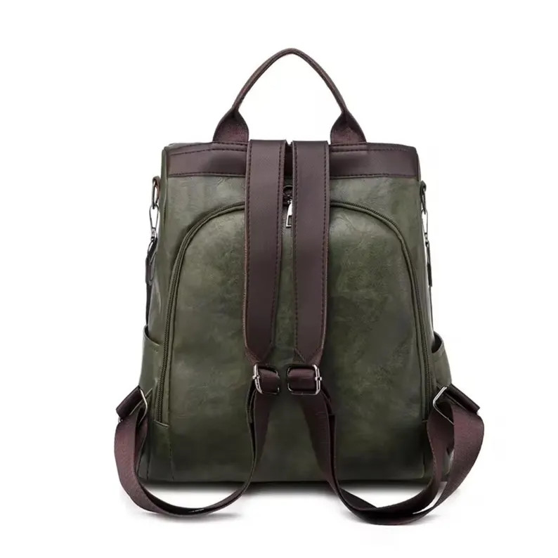 Convertible Faux Leather Backpack Purse: Vintage Green Travel Bag - Etsy | Etsy (US)