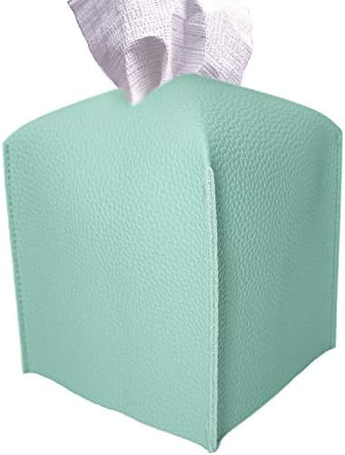Carrotez Tissue Box Cover, [Refined] Modern PU Leather Square Tissue Box Holder - Decorative Hold... | Amazon (US)