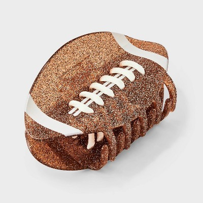 Game Day Glitter Football Hair Claw Clip - Wild Fable™ Brown | Target