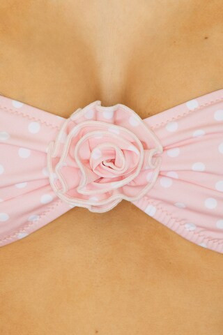 Nami Bikini Top in Peach Polka | Revolve Clothing (Global)