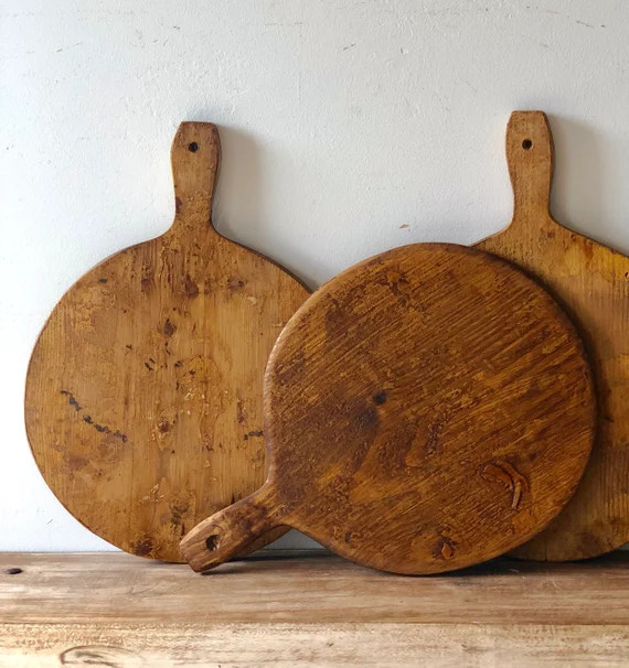 Small  Bread Board, French Small Circular Bread Board, Reclaimed Bread Board, French Charcuterie ... | Etsy (US)